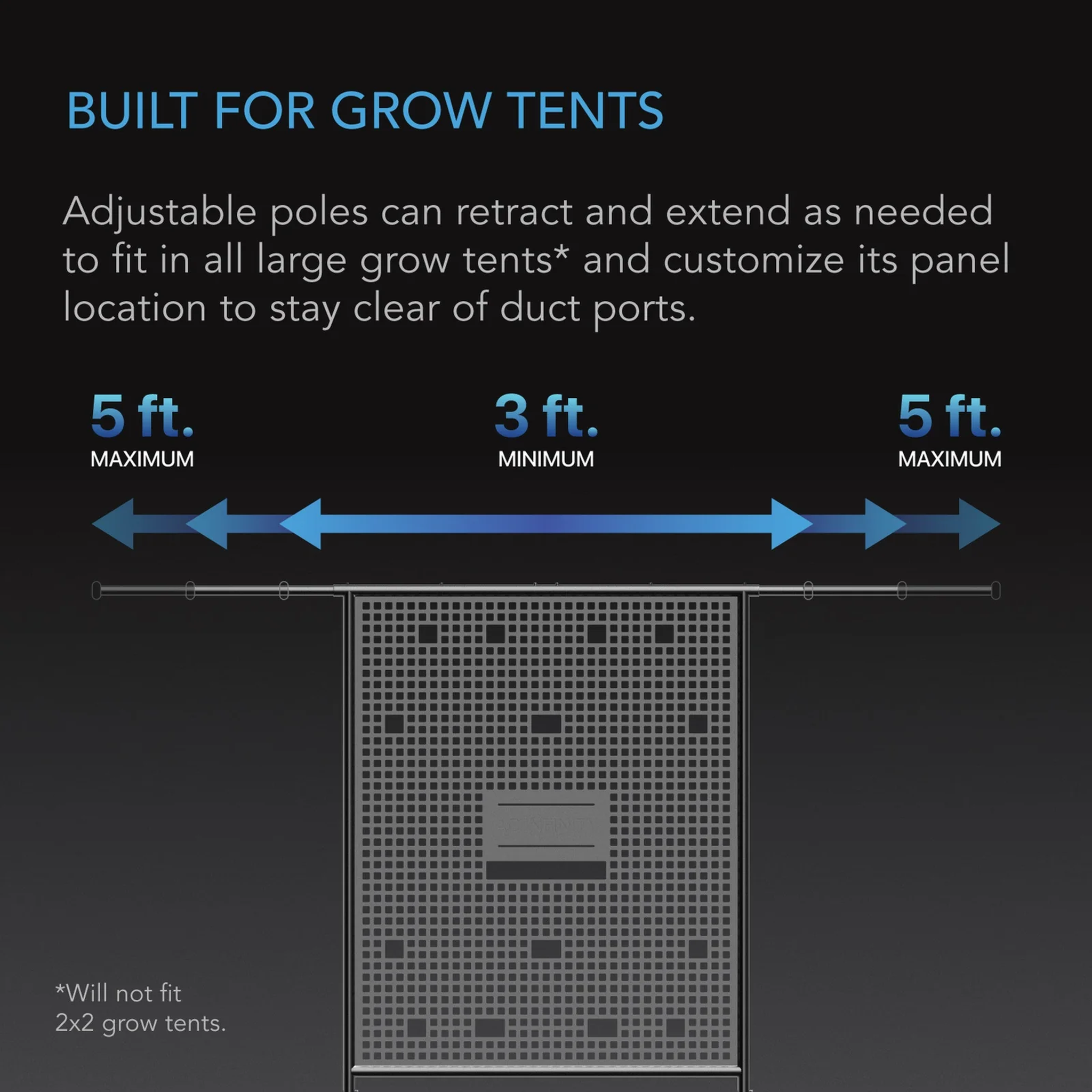 AC Infinity Tent Equipment Board — Built For Grow Tents