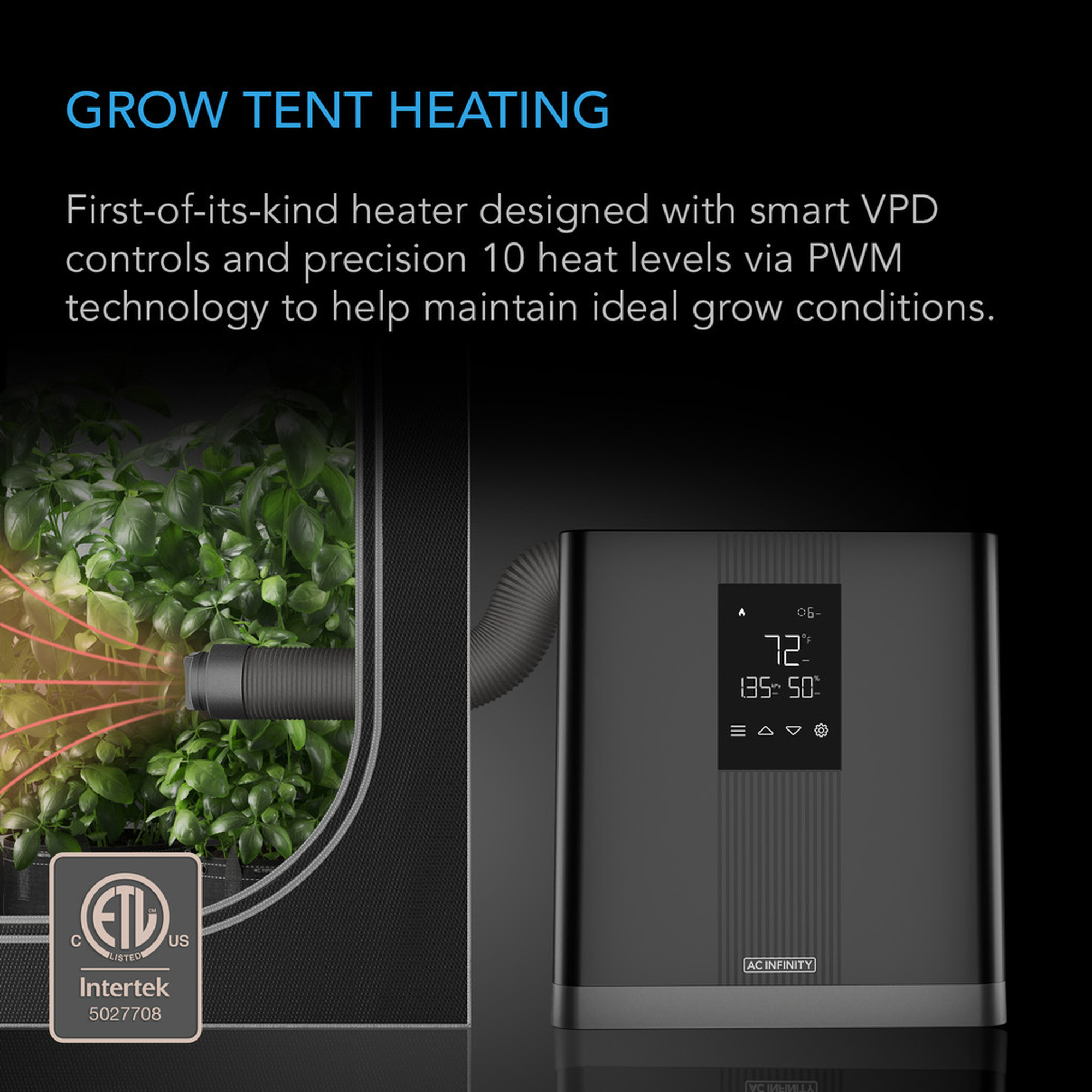 AC Infinity Thermoforge T3 — Grow Tent Heating