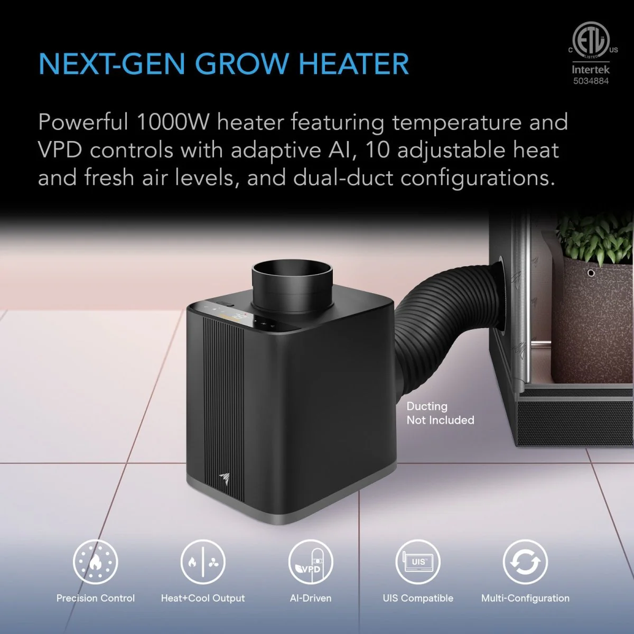 AC Infinity Thermoforge T7 — Next-Gen Grow Heater