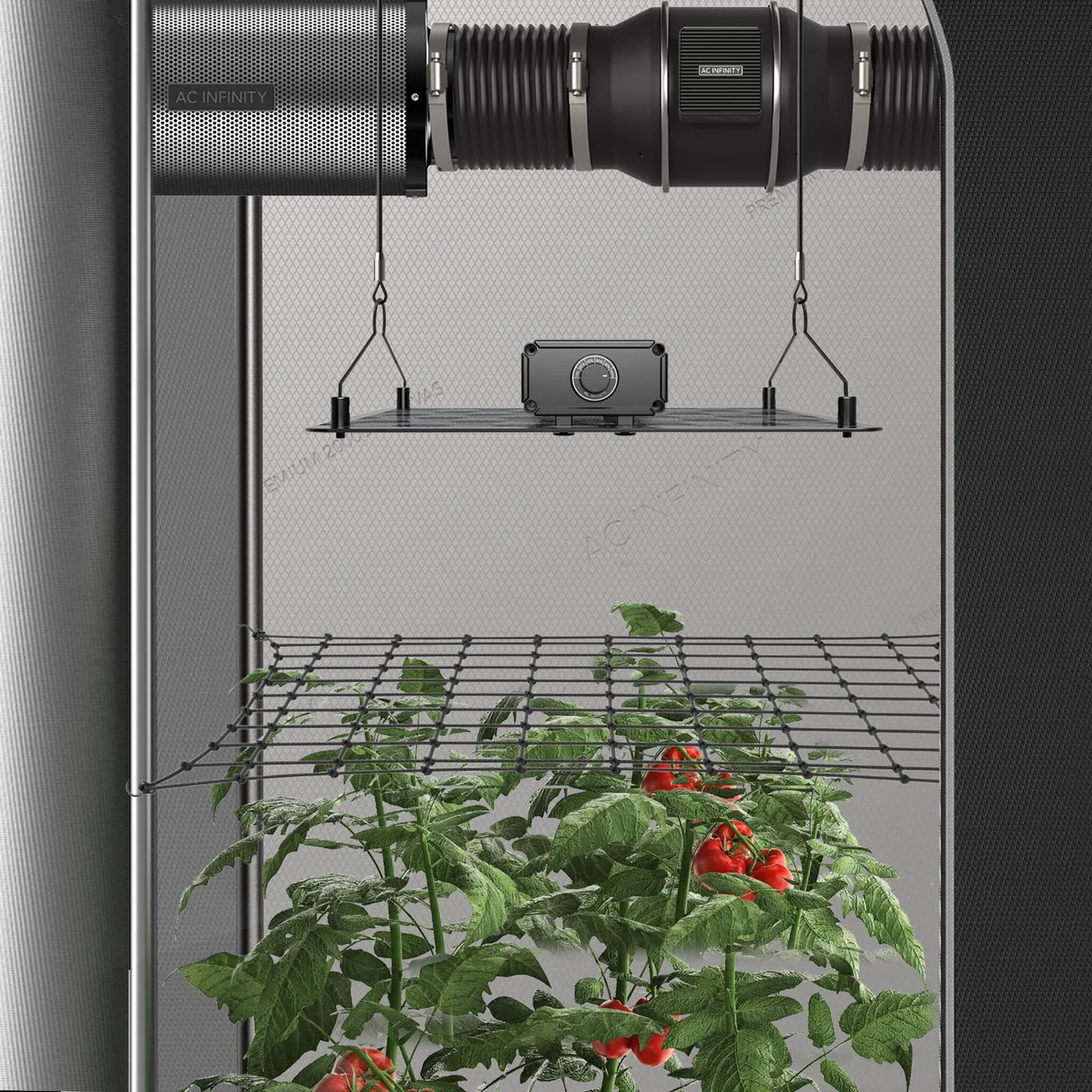 AC Infinity Trellis Netting 2x4 — Lifestyle