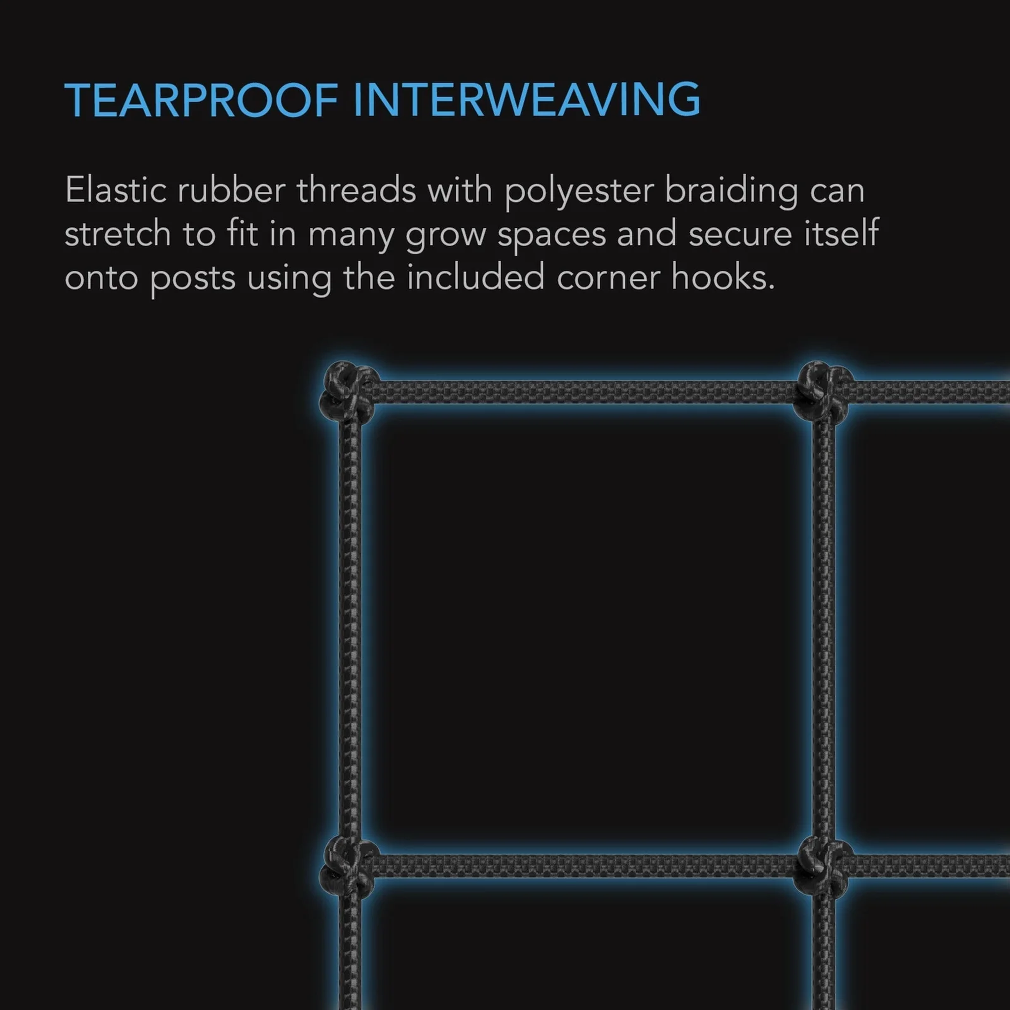 AC Infinity Trellis Netting 5x5 — Tearproof Interweaving