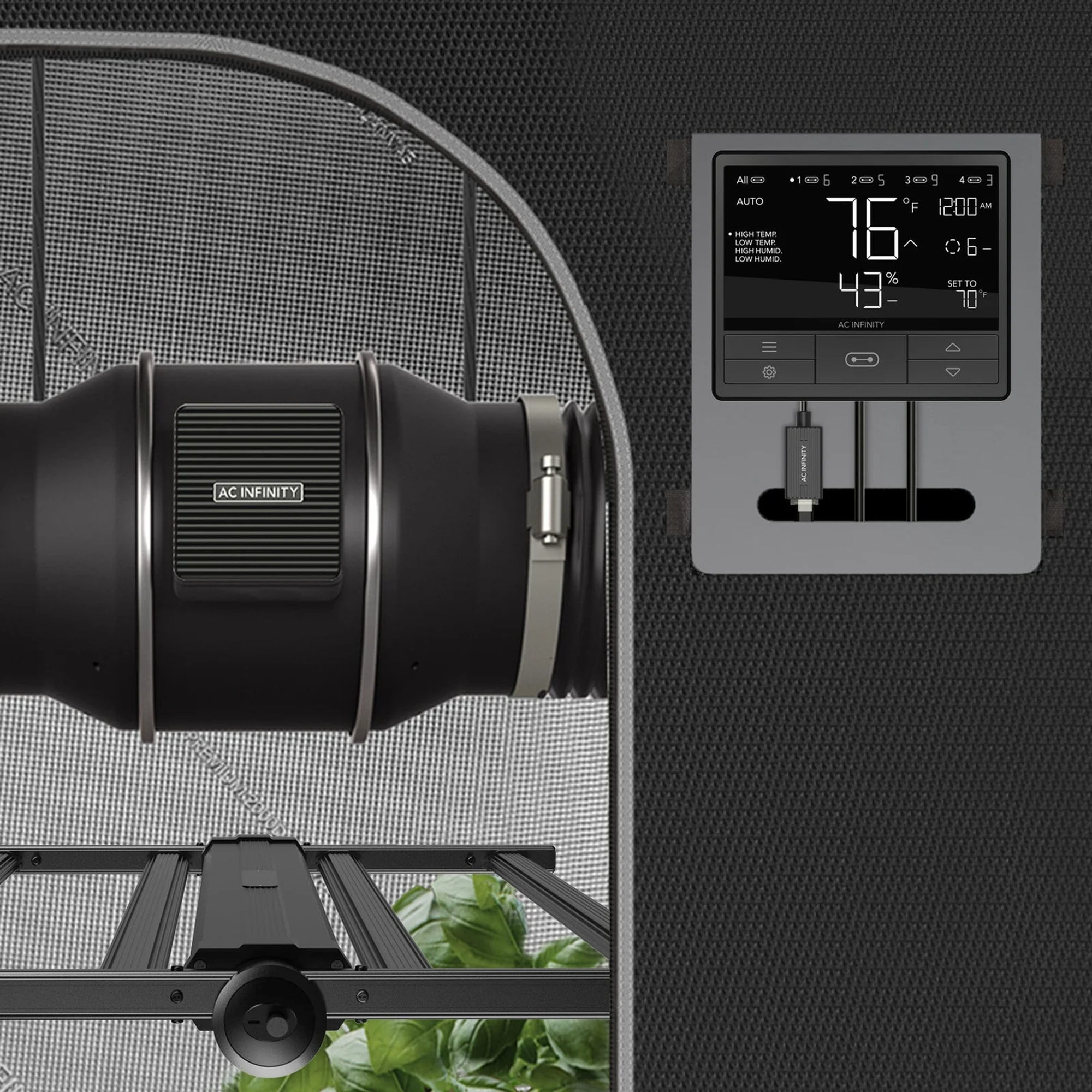 AC Infinity UIS Lighting Adapter Type-B — Lifestyle