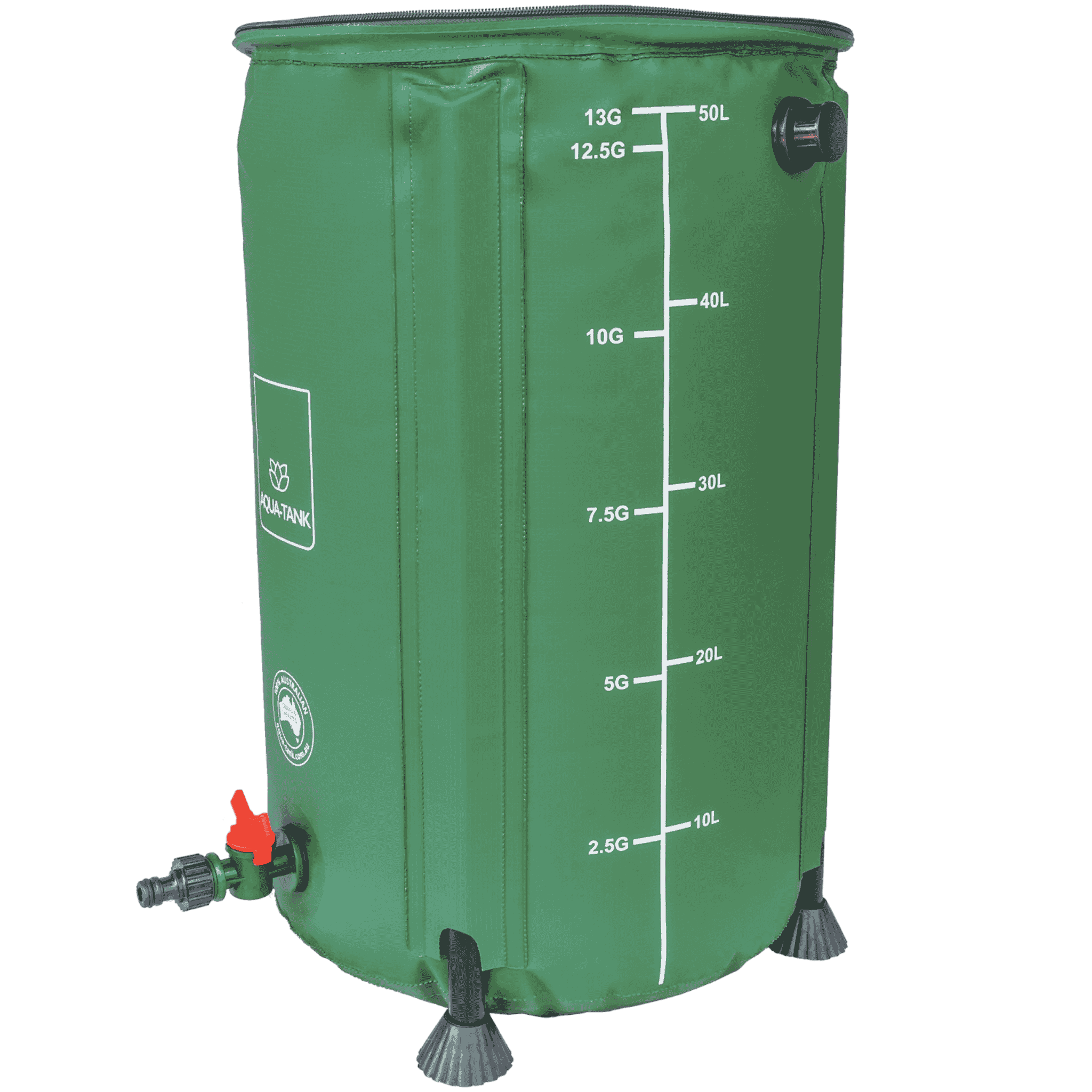 Aqua-Tank Flexible Water Tank - 50L Side View