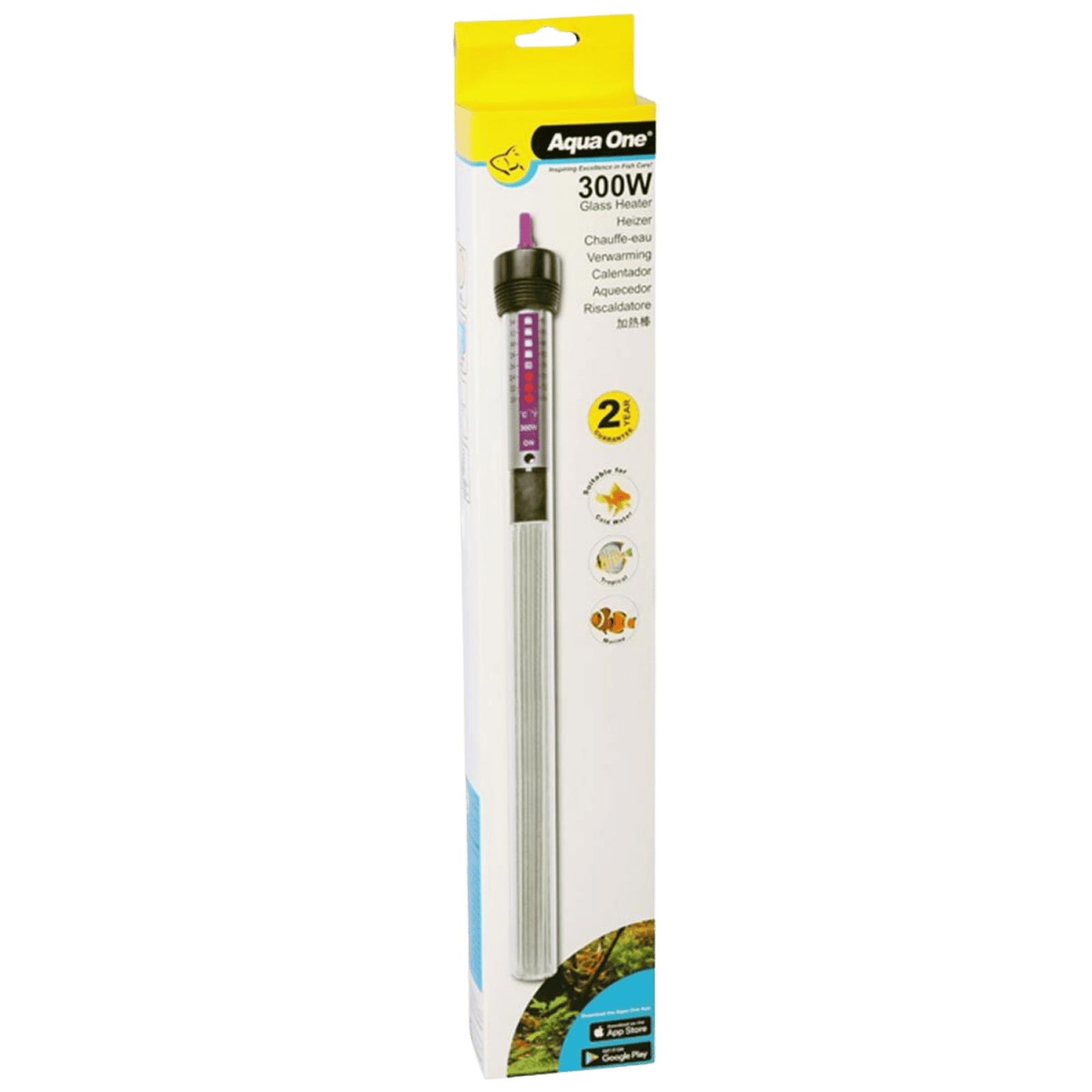 Aqua One Glass Aquarium Heater - 300W