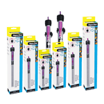 Aqua One Glass Aquarium Heater - All Sizes — Submersible Adjustable Heater for Reservoirs & Aquariums