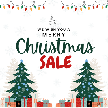 Christmas Sale Banner 2025 374 x 374 px