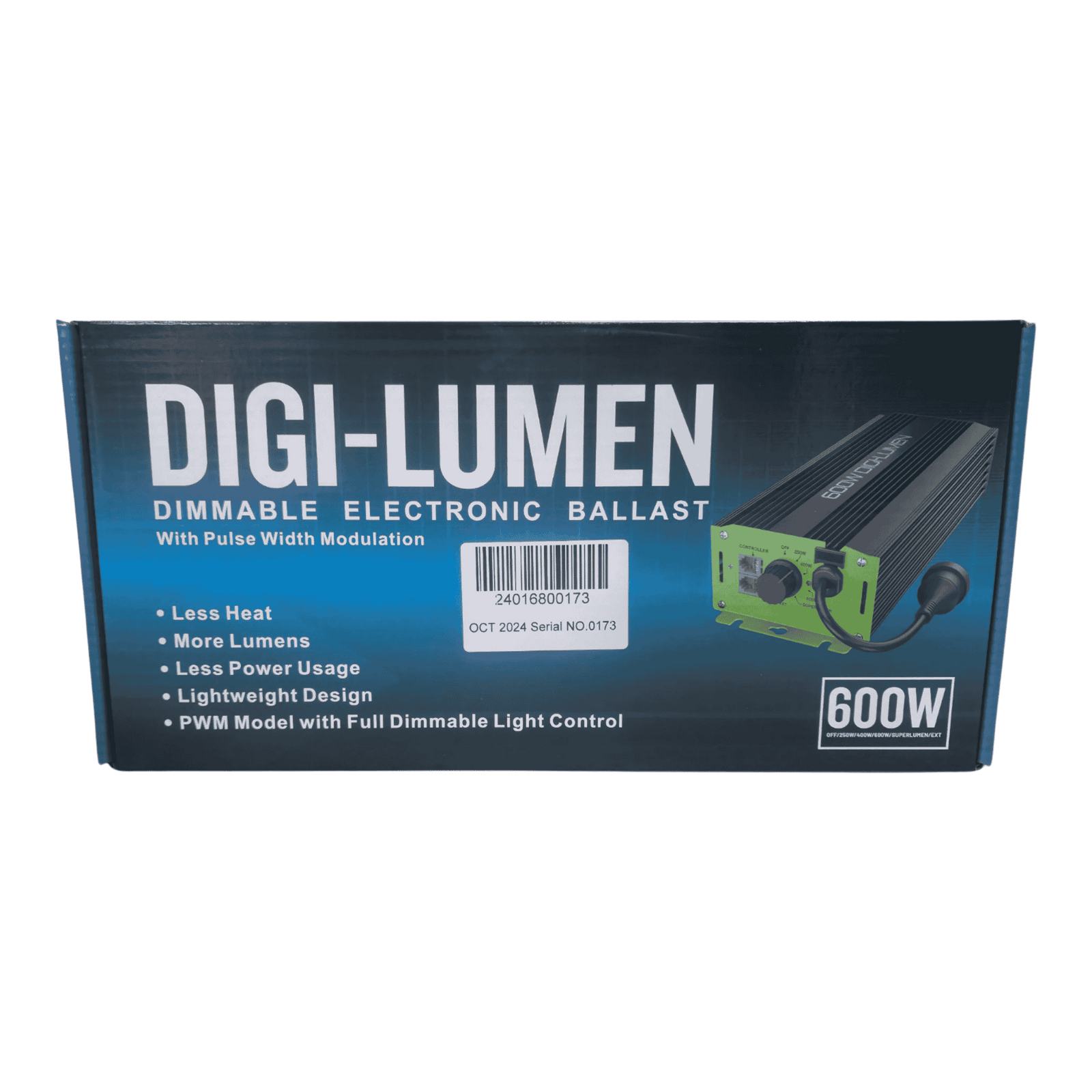 DIGI-LUMEN 600W Dimmable Electronic Ballast PWM