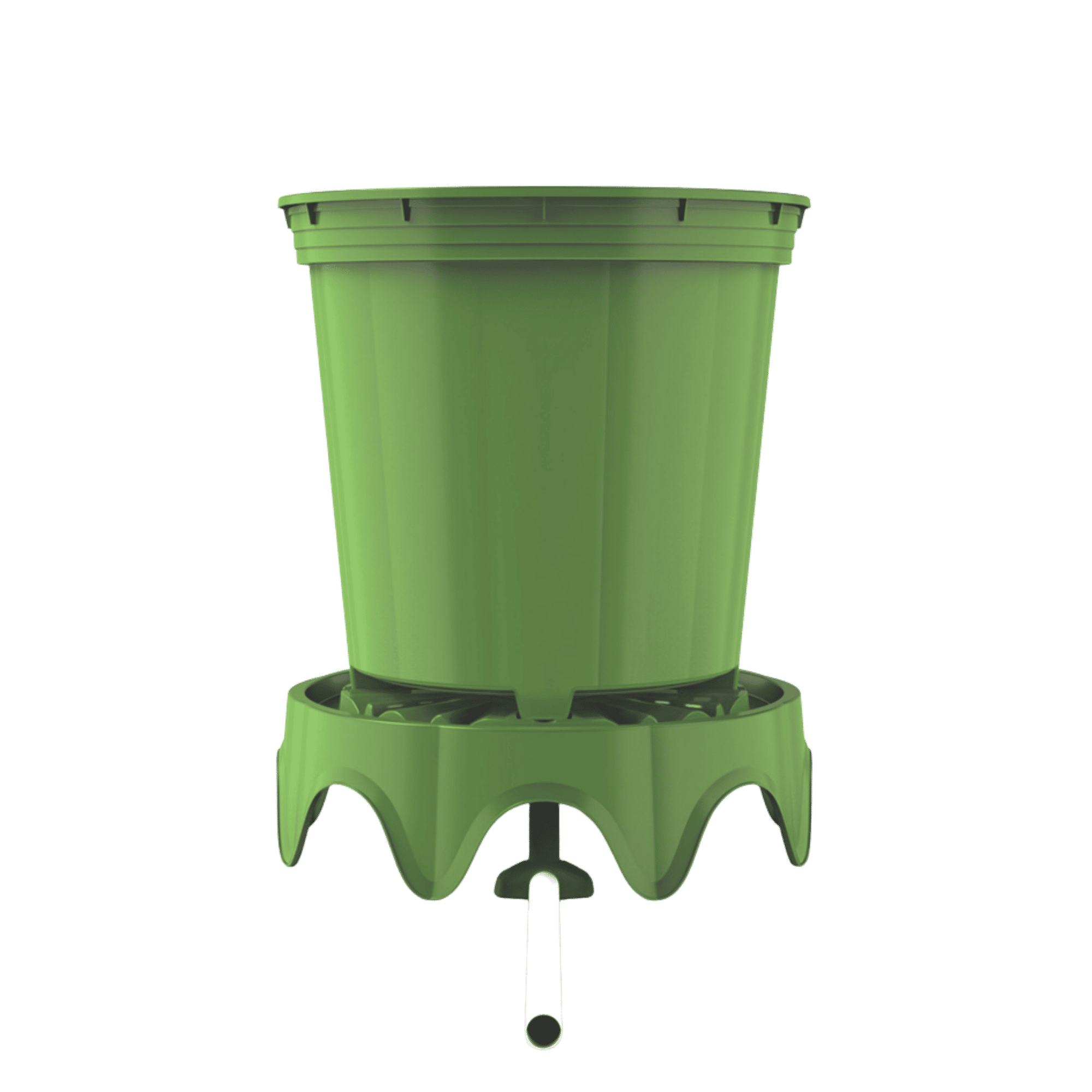 FloraFlex Platform setup — multi-pot arrangement with shared drainage runoff