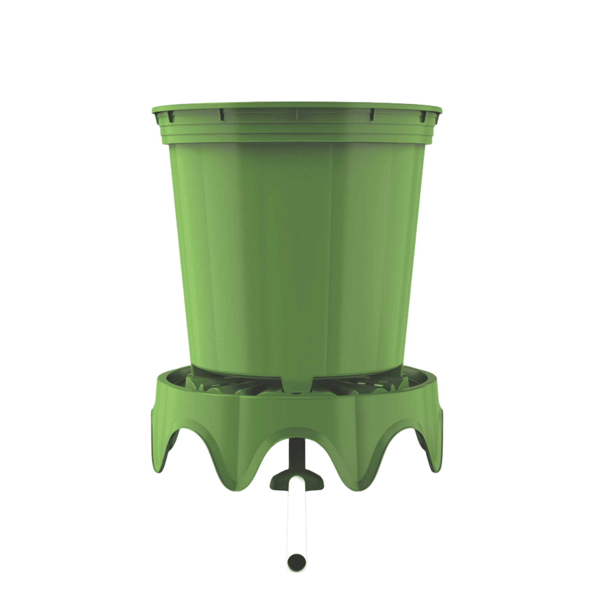 FloraFlex Platform setup — multi-pot arrangement with shared drainage runoff