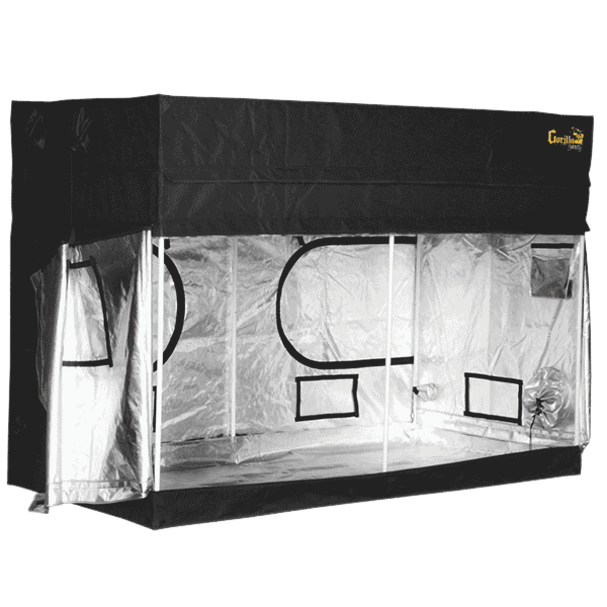 Gorilla Grow Tent Shorty 4' x 8' - Side View Open