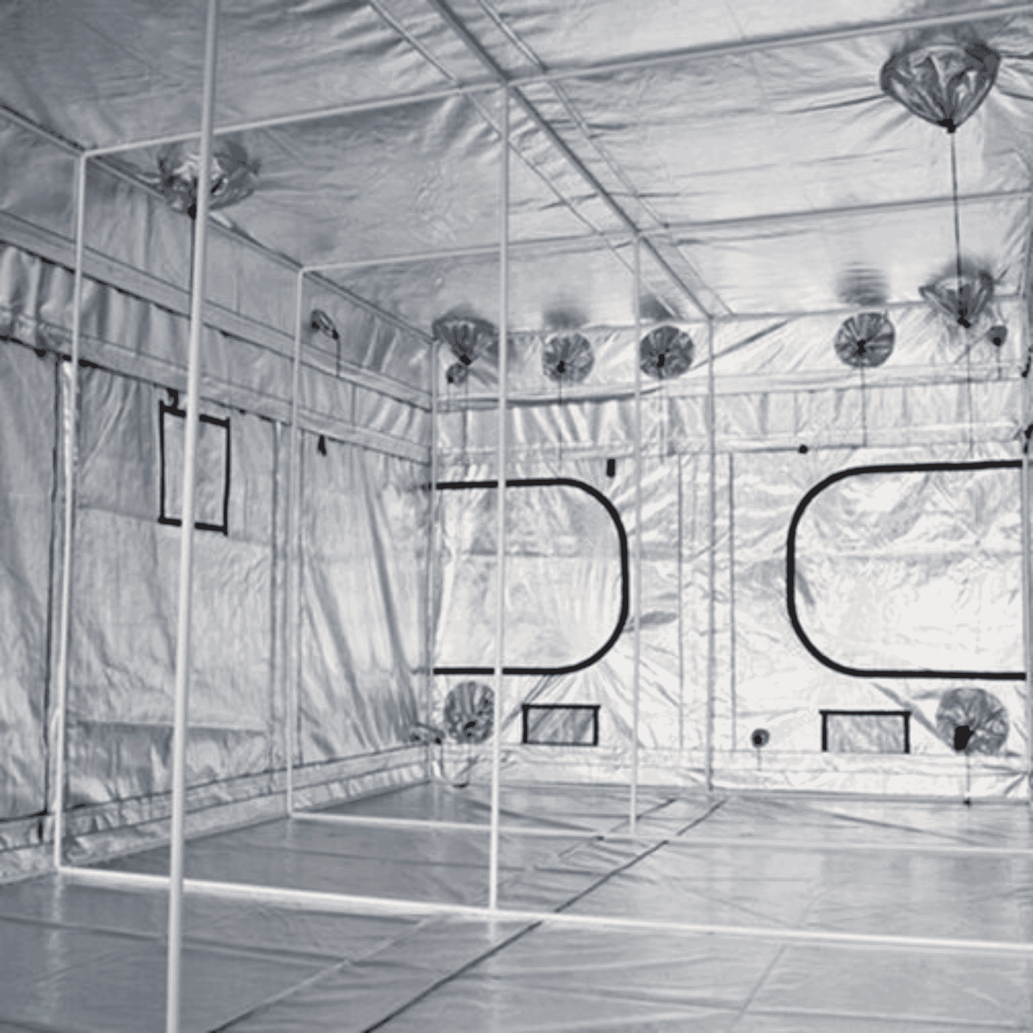 Gorilla Grow Tent Pro 10' x 20' - Inside