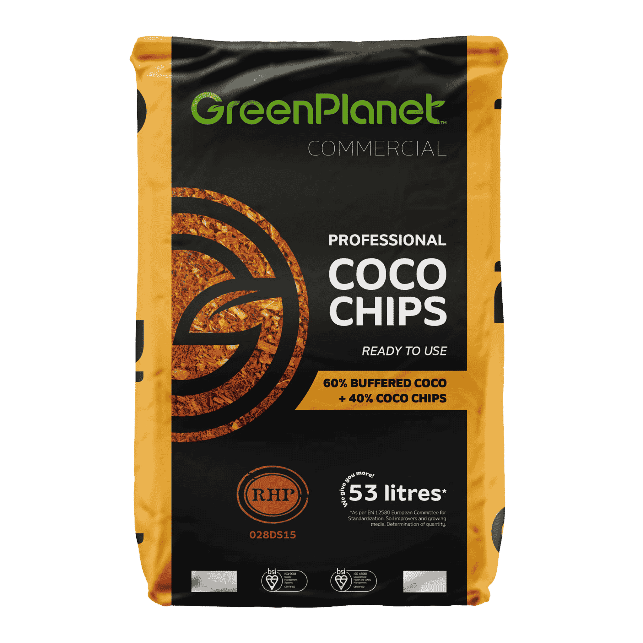 Green Planet Coco Chips - 53L — Ready-to-Use Coarse Coconut Husk Chips Growing Medium
