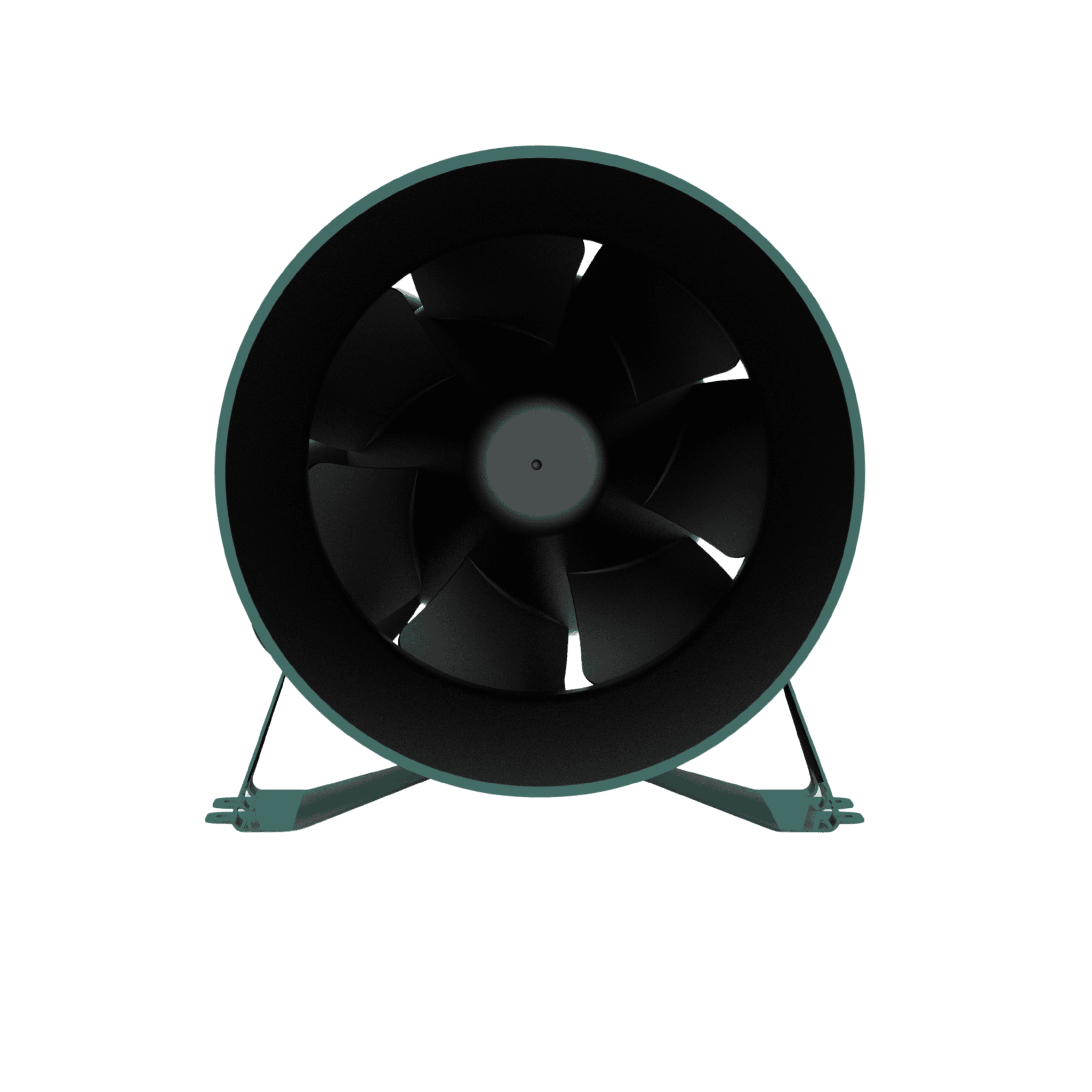 HVC EC Mixed Flow Inline Fan - 150mm - Front View
