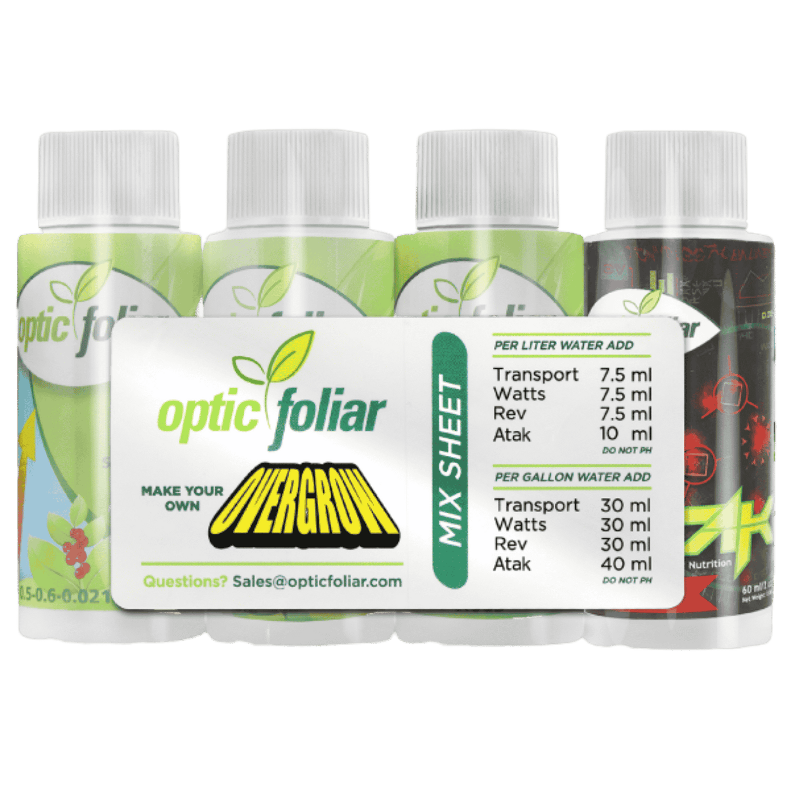Optic Foliar Overgrow Concentrates - 60ml