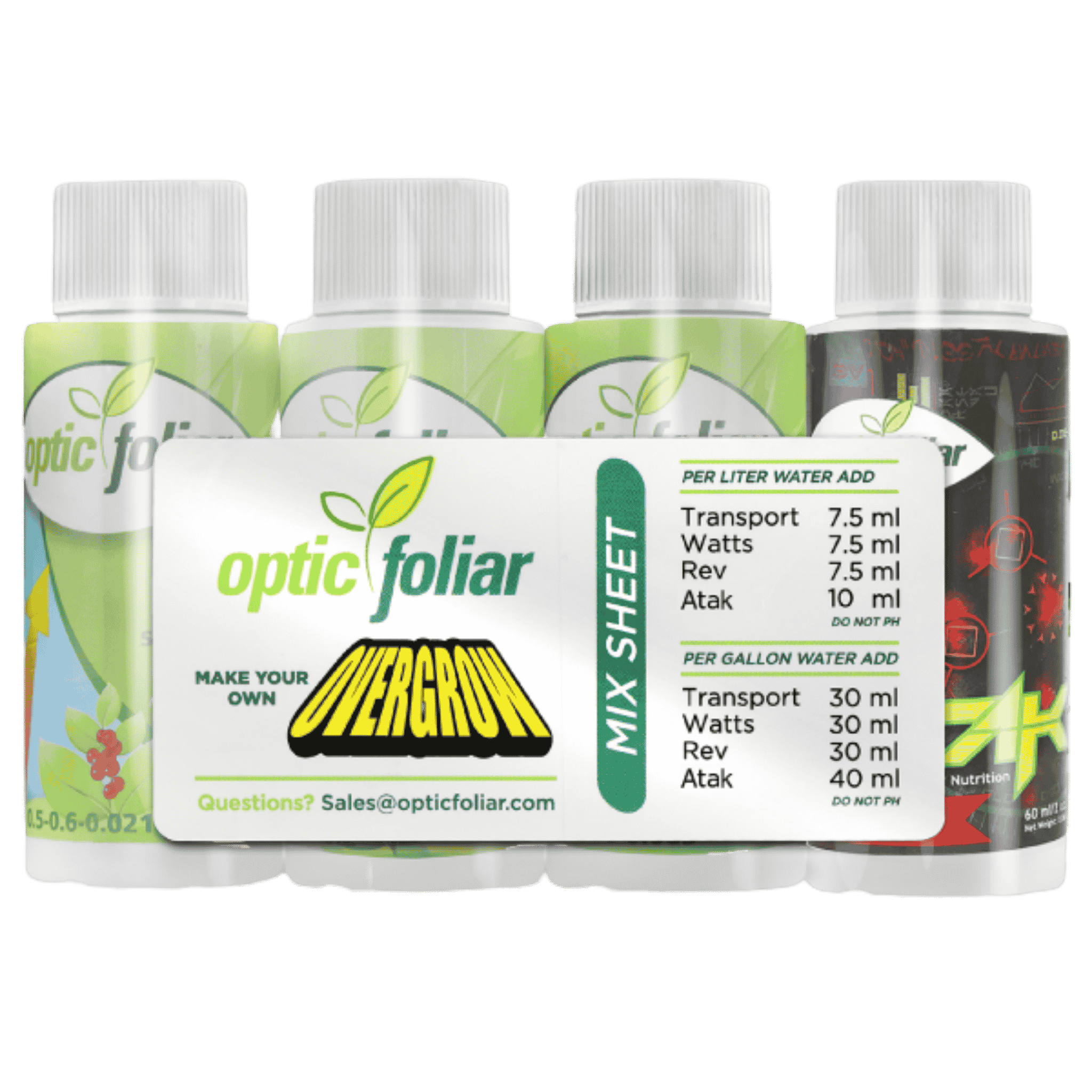 Optic Foliar Overgrow Concentrates - 60ml