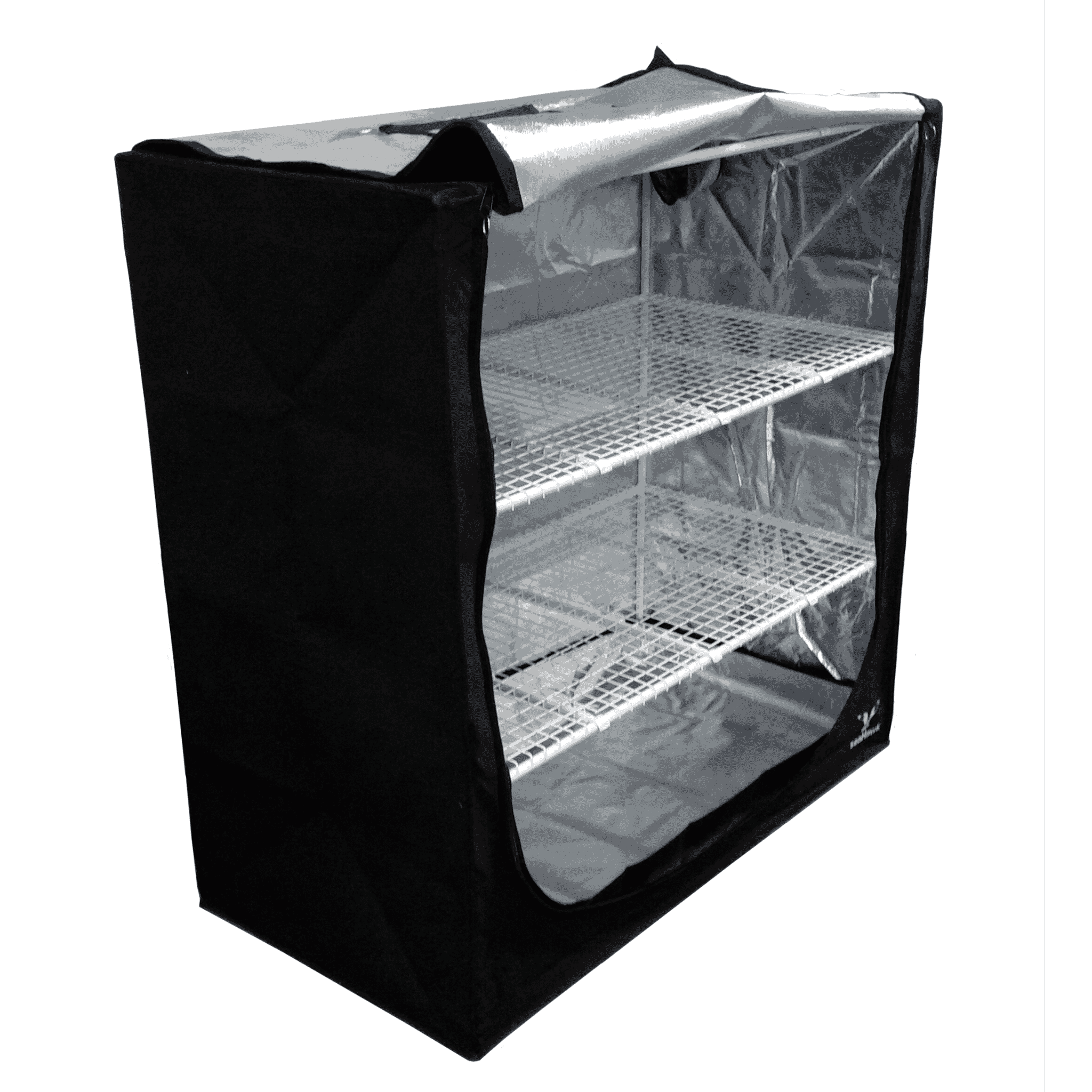 SeaHawk 1.2 x 0.6 x 1.2 m Grow Tent - Side View Open