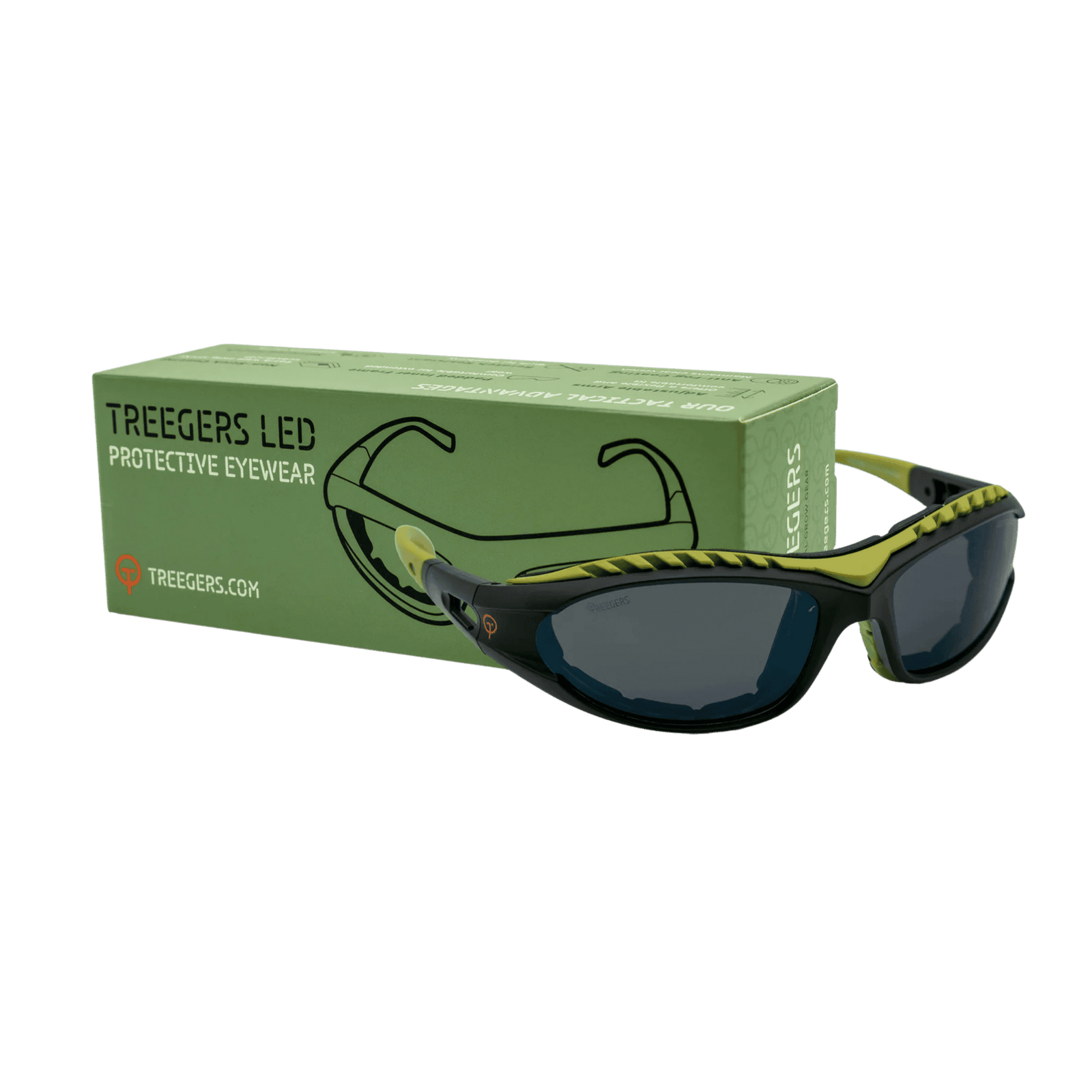 Treegers LED Protective Eyewear — Glasses with LED Protect+ Lenses for Grow Room Use
