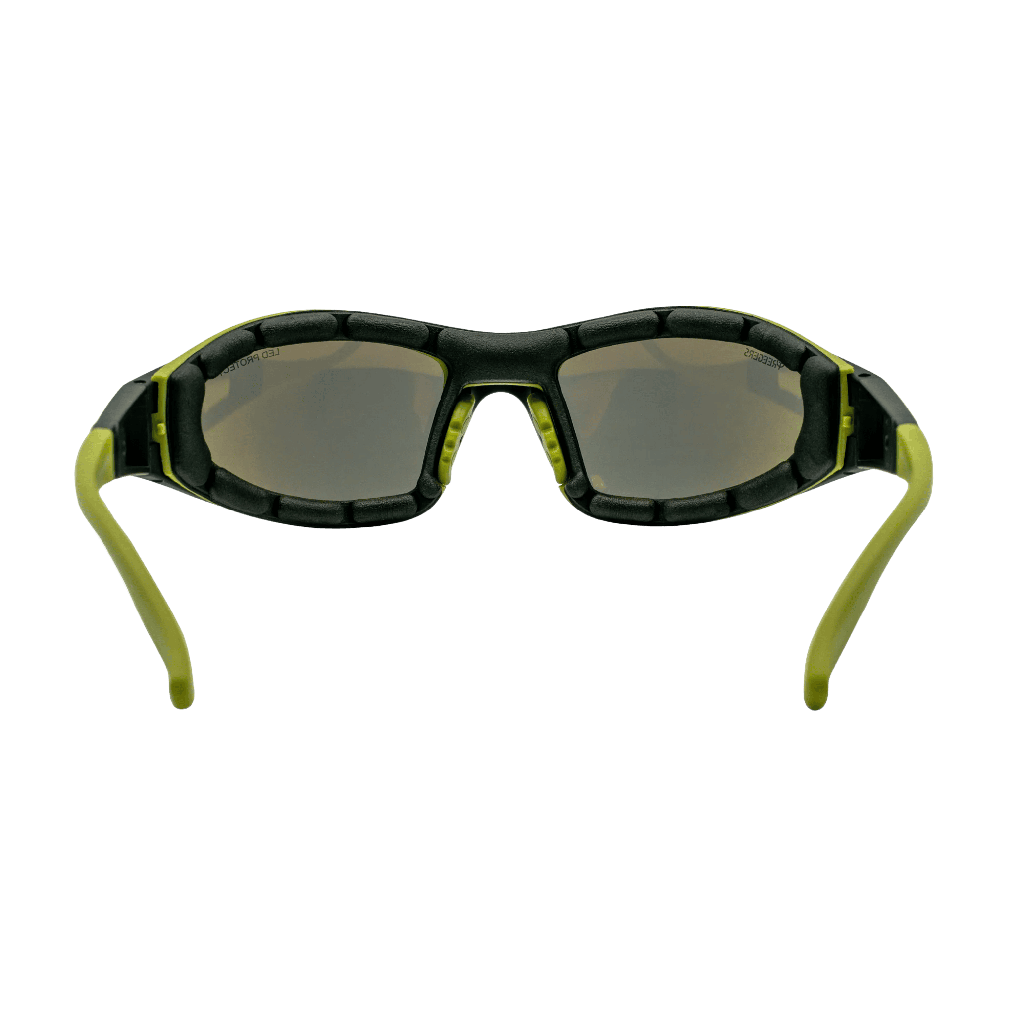 Treegers LED Protective Eyewear back view — inner lens surface detail