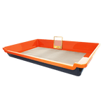 Trim Tray Kit - 150 Micron alt view — workstation tray with separated catch tray