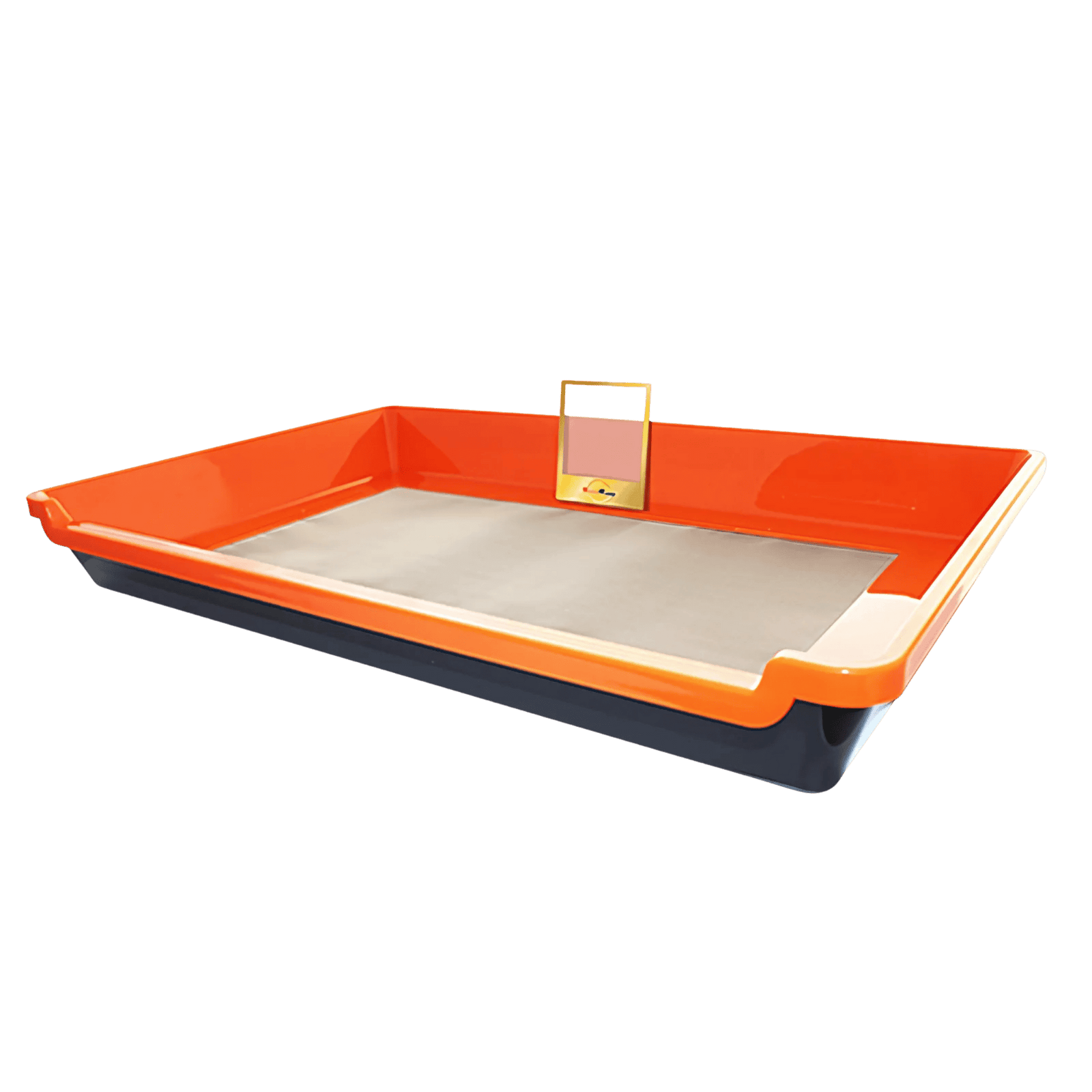 Trim Tray Kit - 150 Micron alt view — workstation tray with separated catch tray