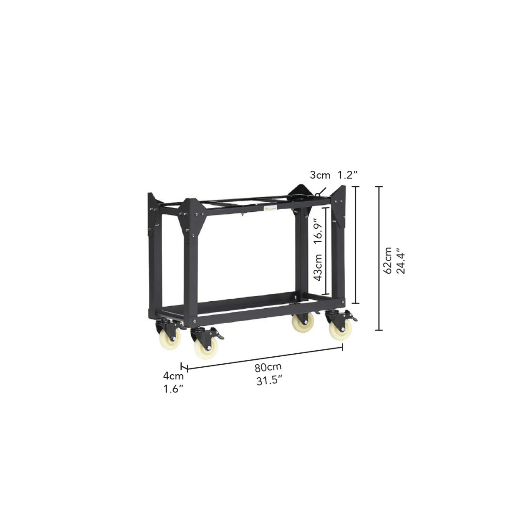 Vegepod Trolley Stand - Small Dimensions