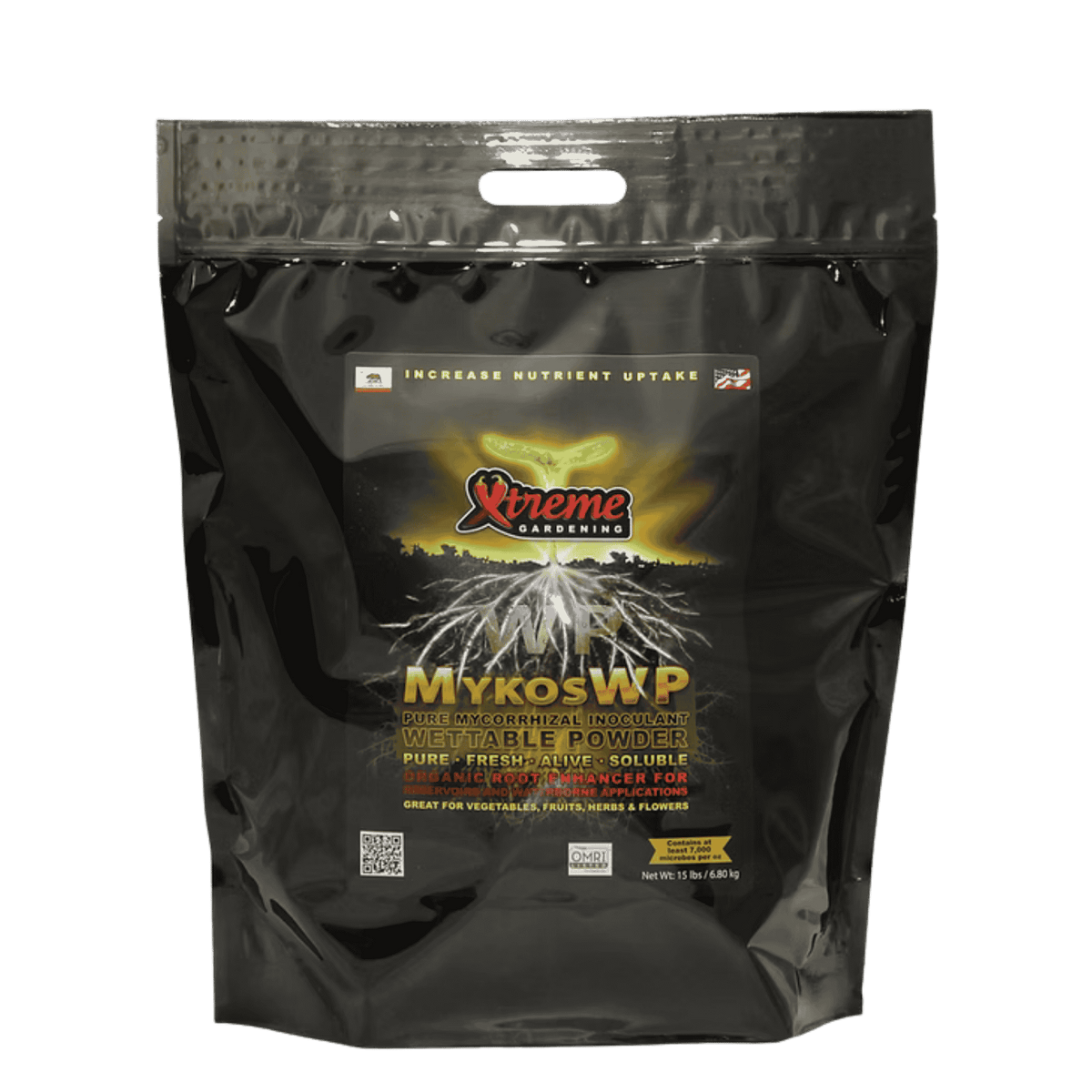 Xtreme Gardening MYKOS WP - 6.8kg — Water-Soluble Mycorrhizal Inoculant for Hydro & Hand-Watering