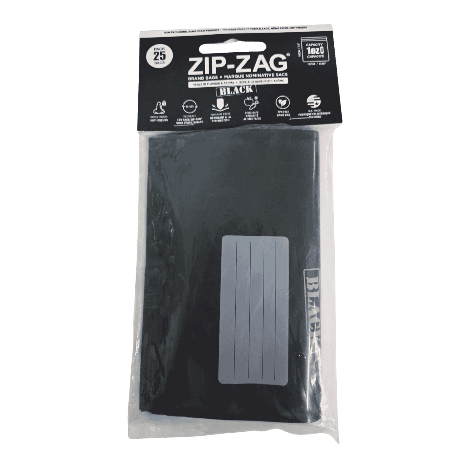 Zip-Zag Ziplock Bags 25PK