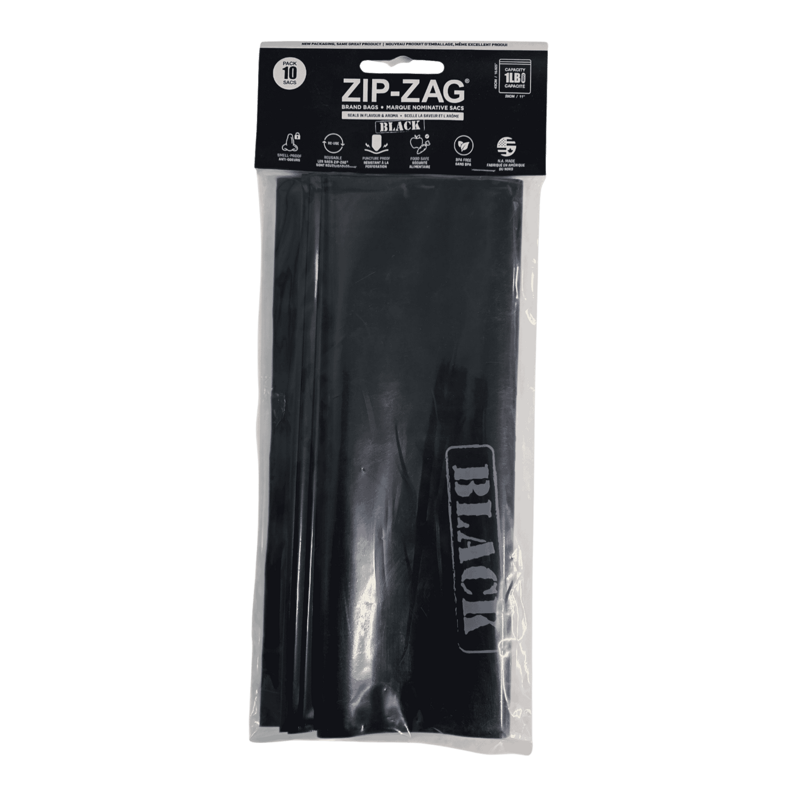 Zip-Zag Ziplock Bags 10PK