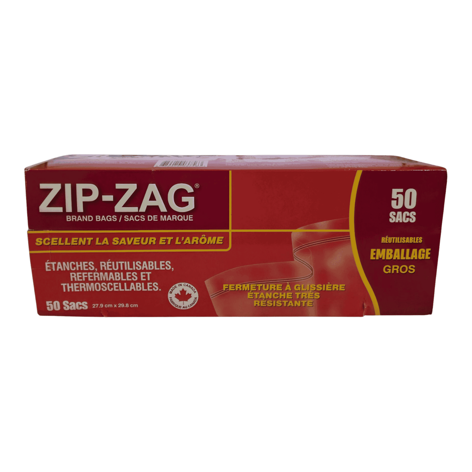 Zip-Zag Ziplock Bags 150PK