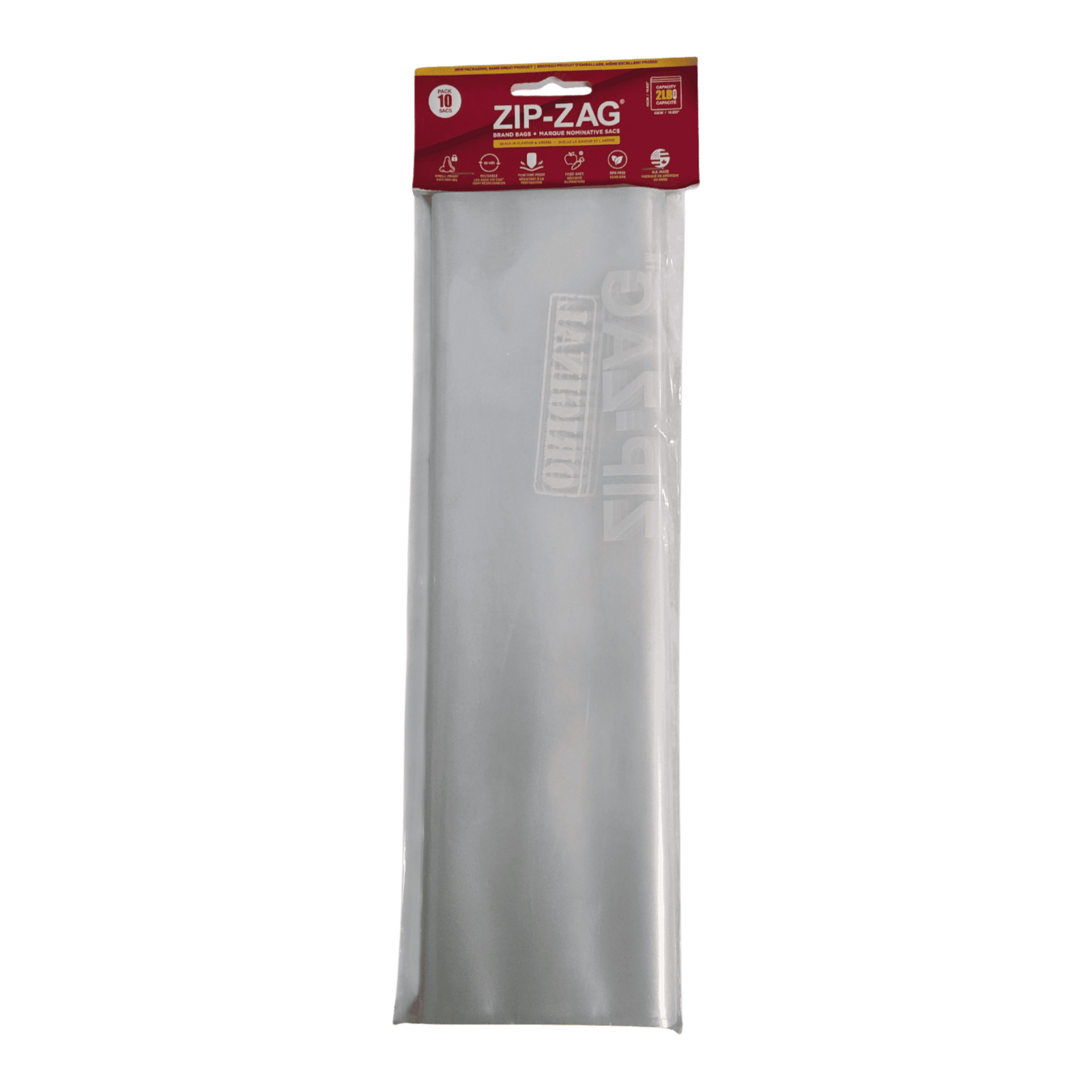 Zip-Zag Ziplock Bags 10PK